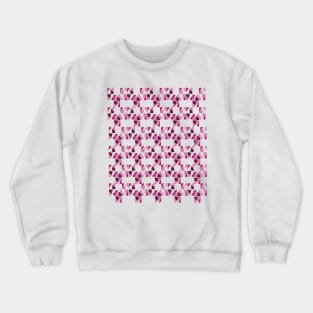 colorful pink shapes seamless pattern Crewneck Sweatshirt